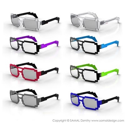 Pixel gafas, gafas geek, gafas 2.0