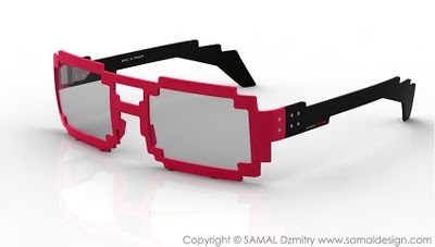 Pixel gafas, gafas geek, gafas 2.0