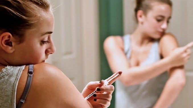 inyeccion-insulina-joven-diabetico prediabetes joven diabetico